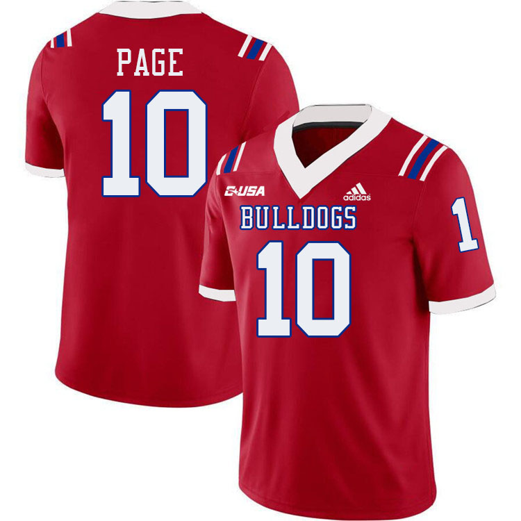 Daylin Page Louisiana Tech Jersey,LA Tech Bulldogs Football Jerseys,Uniforms,Gears-Red